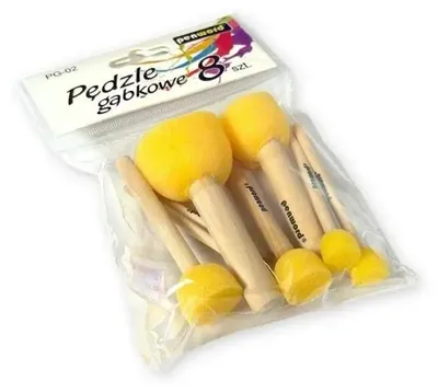 Image de Pinceaux en mousse, lot de 8 - Penword