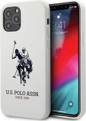 Produktbild von Us Polo Ushcp12Mslhrwh Iphone 12/12 Pro 6,1 Biały/White Silikon Kollektion