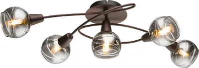 Produktbild von Globo Lighting Deckenleuchte Metall bronzefarben, 5x E14 LED