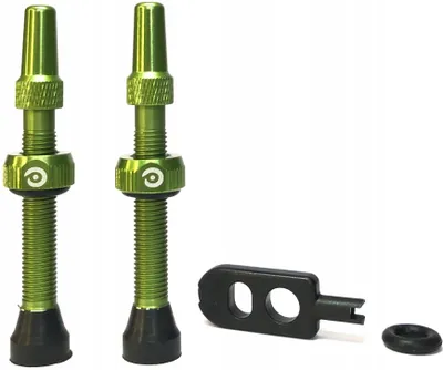Image de Valve tubeless Momum, 44 mm, aluminium, vert