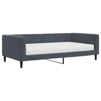 Produktbild von "SALE 2026"Tagesbett - Einzelbett/Jugendbett mit Lattenrost - mit Matratze Dunkelgrau 100x200cm Samt - Klassische Betten DEMöbel752475