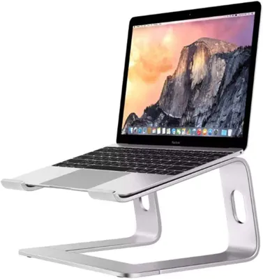 Obrázek produktu pro Stojan na notebook: Demontovatelný, s ventilací, přenosný stojan kompatibilní s notebooky (10–15 palců), MacBook Pro/Air