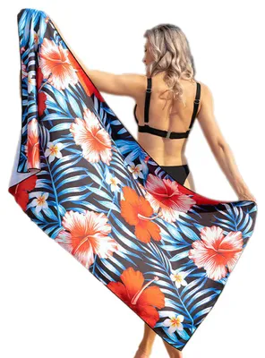 Obrázek produktu pro Plážový ručník z mikrovlákna, 1 kus, rychleschnoucí, 80x160 cm, odpuzující písek, na kempování, cestování, jógu