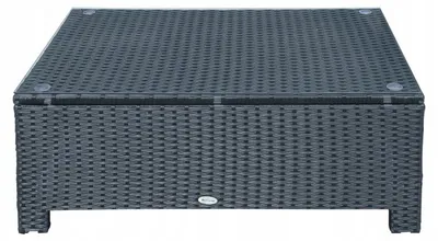 Zdjęcie produktu dla STOLIK OGRODOWY CZARNY 85 cm x 50 cm x 39 cm IDEALNY NA TARAS