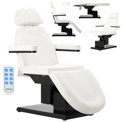 Zdjęcie produktu dla Fotel kosmetyczny elektryczny do salonu kosmetycznego pedicure regulacja 3 siłowniki Napoli