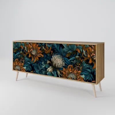 Immagine prodotto di Spacerebels cassettiera a 3 ante - credenza cassettiera - credenza alta - mobile armadio - soggiorno camera da letto - 57,5×164,5×42 (HxLxP)