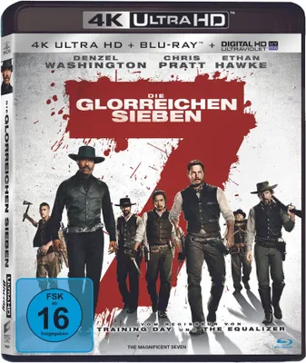 Obrázok produktu pre PLAION 1129645, Film, Blu-ray, Nemčina, Angličtina, Francúzština, Taliančina, Španielčina, 133 min, The Magnificent Seven, Západný