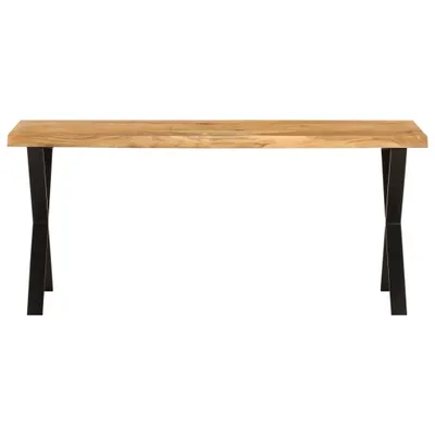 Immagine prodotto di Panca con Bordi Vivi 105 cm in Legno Massello di Acacia