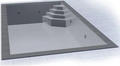 Immagine prodotto di Grandliner Premium con scala ad angolo | Smeraldo a destra | REB 700 x 350 x 150 cm | Grigio chiaro