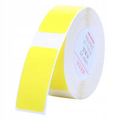 Immagine prodotto di NIIMBOT etichette rotonde adesive GIALLE 14x28mm doppio 205x per serie D