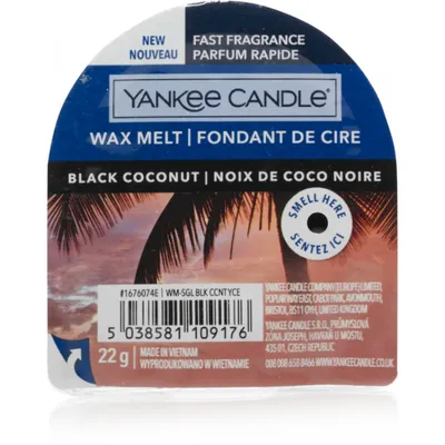 Obrázok produktu pre Yankee Candle Black Coconut, Kolo, Čierna, Pižmo, Drevo, 7 cm, 30 mm, 22 g