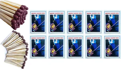 Produktbild von 10er Set Streichhölzer - Baden Baden Motive/Zigarrenstreichhölzer/Zündhölzer