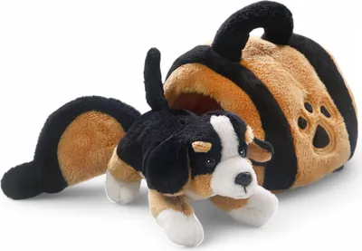 Produktbild von Carl Dick Berner Sennenhund in Hundehütte ca. 16cm, Plüschtier, Stofftier, Kuscheltier 3718