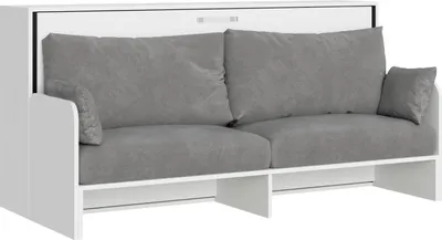 Immagine prodotto di ITAMOBY - Letto singolo a scomparsa Kando con divano bianco frassino, grigio
