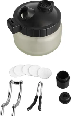 Produktbild von Airbrush-Reinigungstopf, universelles Glasflaschenglas mit Halter für Nagelsprühstift