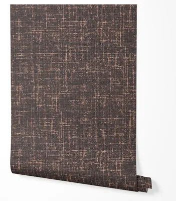 Produktbild von Selbstklebende Tapete Möbelfolie Dunkelbraun Struktur Stoffoptik Minimalistisches Abstraktes Muster Modernes Elegantes Design Wohnzimmer Schlafzimmer Flur Büro Dezente 2,5m x 0,5m