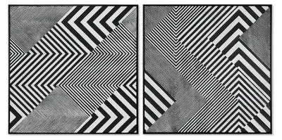 Zdjęcie produktu dla Image Home ESPRIT abstrakcja nowoczesna 100 x 4 x 100 cm (2 sztuki)