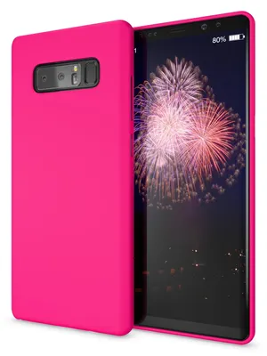 Produktbild von Samsung Galaxy Note 8 Handy Hülle von NALIA, Ultra Slim TPU Silikon Neon Case Pink