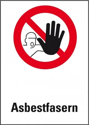 Produktbild von Dreifke® Schild I Verbots-Kombischild Asbestfasern, Kunststoff, 300x400mm, AS...