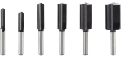 Productafbeelding van Professionele set van notenfreesjes, schacht 6 mm, 6-delig