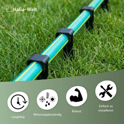 Produktbild von Schlauchhaken - idealer Bodenanker für den Gartenschlauch – 50 St.