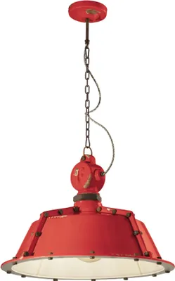 Produktbild von Hängeleuchte Keramik E27 H: max. 110 cm Rot Shabby Antik Vintage Keramikleuchte