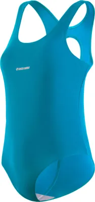 Produktbild von sesto senso Badeanzüge für Mädchen Einteiliger Racerback Sport Schwimmanzug eine Farbe Sesto Senso Einteiliger Badeanzug für Mädchen – Blickdichter, sportlicher Racerback Schwimmanzug – Einfarbig Blau, Größe 164
