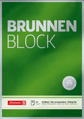 Produktbild von BRUNNEN Brief Blatt A4 90g unliniert/blanko Premium