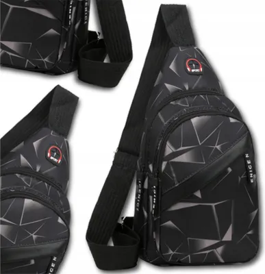Immagine prodotto di EDIBAZZAR | Zaino da uomo Borsa a tracolla City Sport Handbag Nero