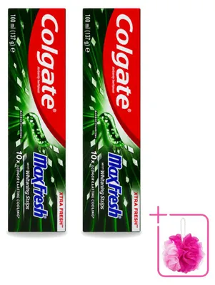 Obrázek produktu pro 2 x Zubní pasta Colgate MaxFresh Whitening s aktivním uhlím z bambusu - 100 ml - Balení 2 kusů