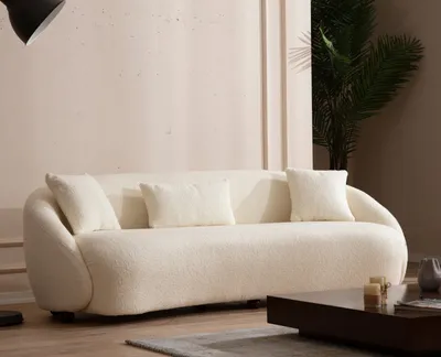 Produktbild von Hanah Home, Napoli- FTN2044, Sahne, Schlafsofas, Rahmen: Buchenholz / Spanplatte