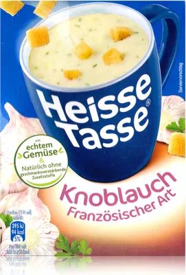 Produktbild von Heisse Tasse Knoblauch Französische Art mit Croûtons 3 Beutel á 17,9g (1er Pack)