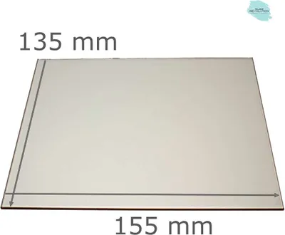 Produktbild von Feuerfestes Kaminglas nach Maß | Ofenglas für alle Größen - (680,00 EUR / qm) - 155 mm x 135 mm