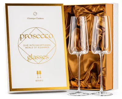 Immagine prodotto di Bicchieri da Prosecco e Champagne in cristallo - Set da 2