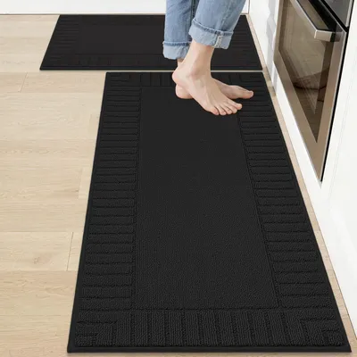 Image de Lot de 2 tapis de cuisine antidérapants, lavables