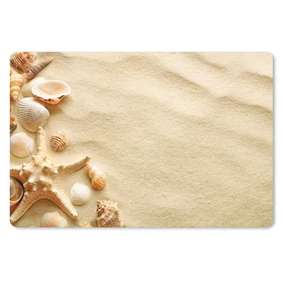 Produktbild von MuchoWow® Mauspad Mousepad Muscheln - Sand - Strand 27x18 cm - Mousepads - Maus Mat - Pad - Mausunterlage - Büroartikel - Desk Matten