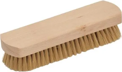 Produktbild von D&L Schuhpflege Bürste - Polierbürste mit Hogborsten - Beige