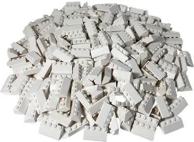 Productafbeelding van LEGO® 2x4 dakpannen, wit - 3037, NIEUW! Aantal: 25 stuks