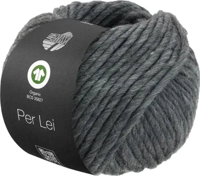Produktbild von Lana Grossa Per Lei GOTS 008 Dunkelgrau 50g