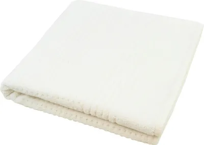 Produktbild von Duschtuch 70x140 cm weiß hochwertig & saugstark 600 g/m² Wabenmuster