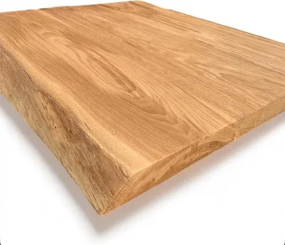 Produktbild von WestTree Waschtischplatte Eiche 200x35x4cm, Badezimmer-Arbeitsplatte aus massiver Eiche, geölte Platte