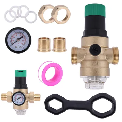 Wasserdruckregler DN20 Messing mit Edelstahlfilter