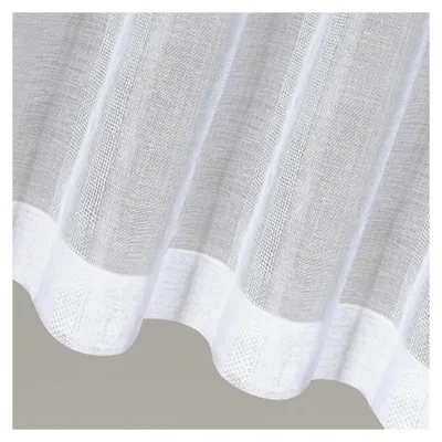 Produktbild von Scheibengardine BEA Gardine weiß B/H: 140/50 cm halbtansparente Bistrogardine