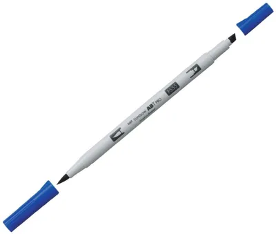Produktbild von Dual-Fasermaler ABT Pro Keilspitze/Pinselspitze Alkoholbasis ultramarine Packung mit 3 Stück