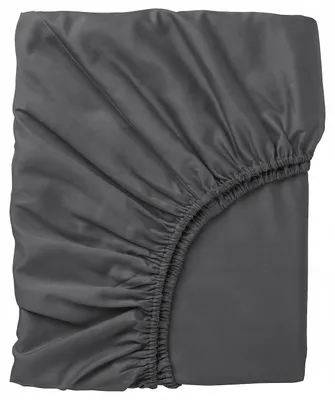 Produktbild von IKEA NATTJASMIN Spannbettlaken Baumwolle Lyocell Grau 140x200 cm