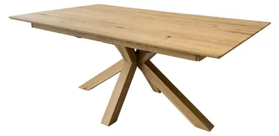 Produktbild von Esstisch - 200 x 100 cm - Wildeiche massiv geölt