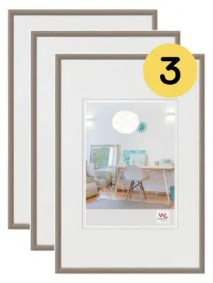 Immagine prodotto di Cornici per foto Walther Design, acciaio, 20 x 30 cm, confezione da 3, materiale: plastica per uno stile di vita moderno