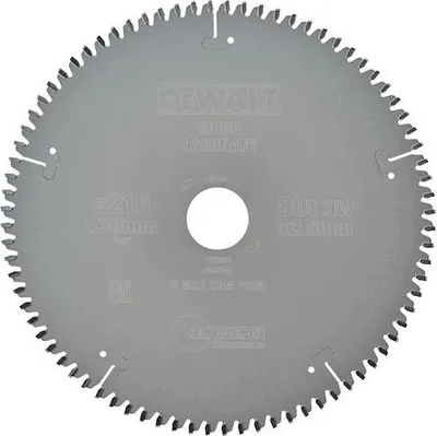Immagine prodotto di DeWALT Circular saw blade DeWalt 216mmx30mm 80T