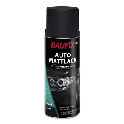 Produktbild von Baufix Auto-Mattlack Schwarz