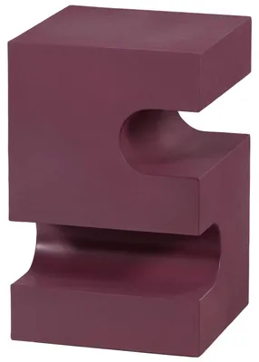 Image de Table d'appoint Jessa en métal, violet/marron